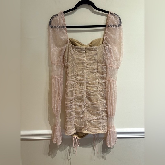 Michael Costello x REVOLVE Isadora Mini Dress in Baby Pink Size Small - Picture 6 of 10